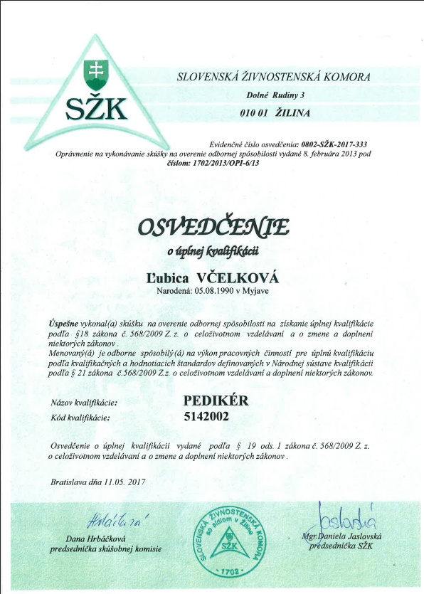 Certifikát 05